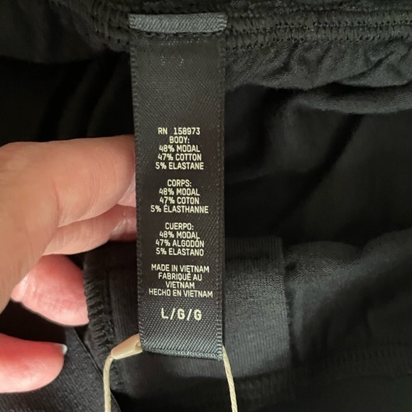 Skims Boyfriend Loose Pant Black Onyx Size Large - Picture 5 of 12